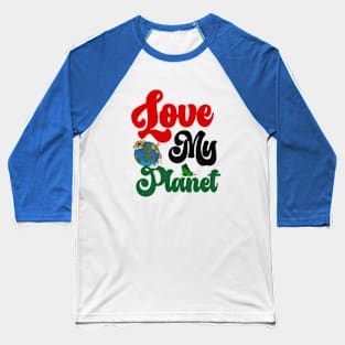 happy funny  earth day 2024 gift april 22 Cute Teacher  Lover Rainbow Baseball T-Shirt